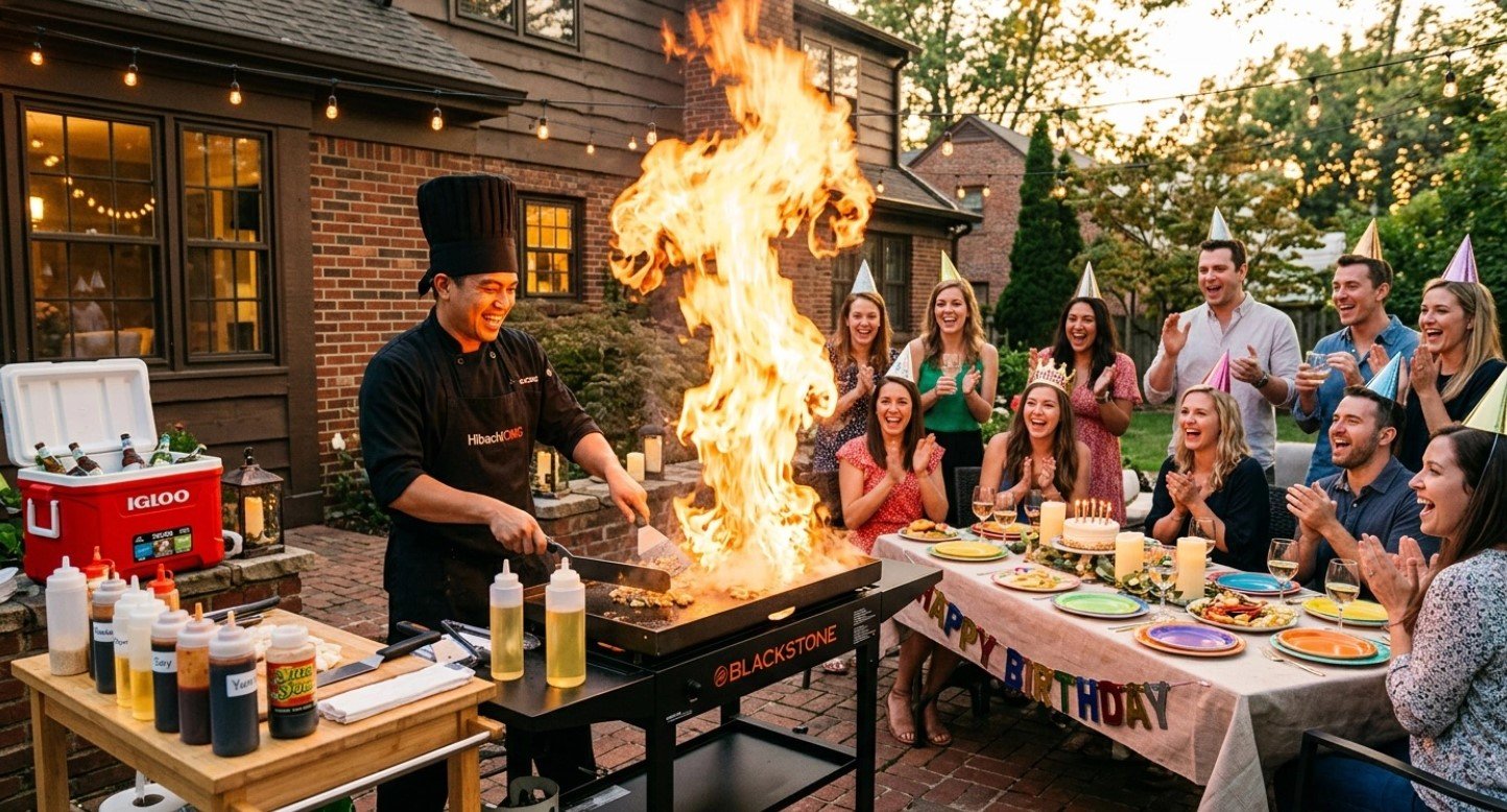 Hibachi birthday party