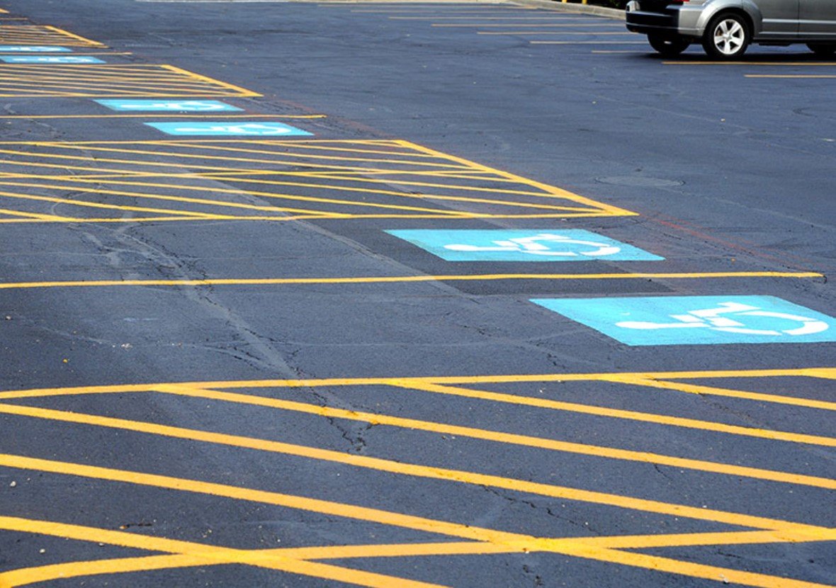 Parking lot striping benefits